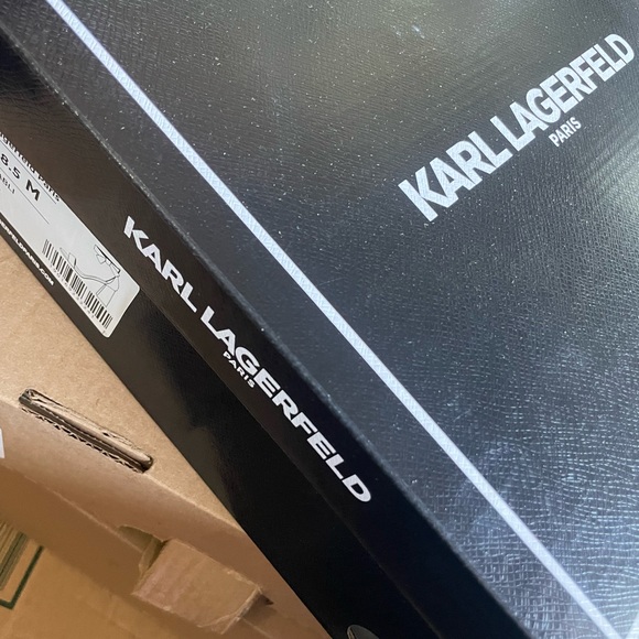 Karl Lagerfeld suede Malbi heels. BNIB size 8.5 - Picture 5 of 9